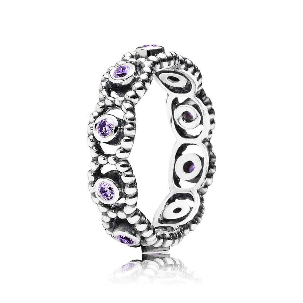 Pandora Her Majesty Purple Cz Ring