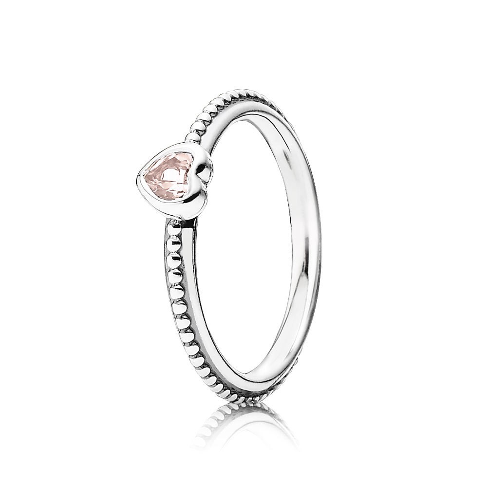 Pandora One Love Lotus Synthetic Corundum Ring