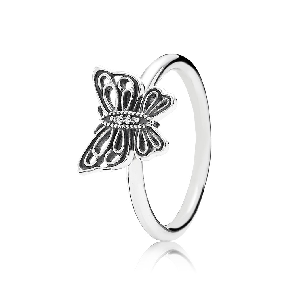 Pandora Love Takes Flight Clear Cz Ring