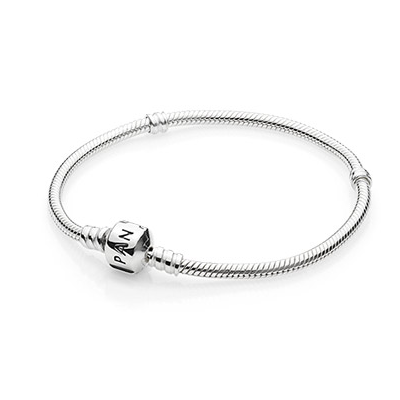Pandora Sterling Silver Bracelet with Barrel Clasp