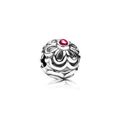 Pandora Red Zinnia Clip