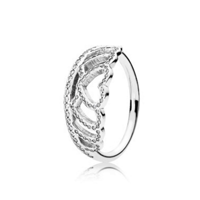 Pandora TIARA SILVER RING WITH CLEAR CUBIC ZIRCONIA