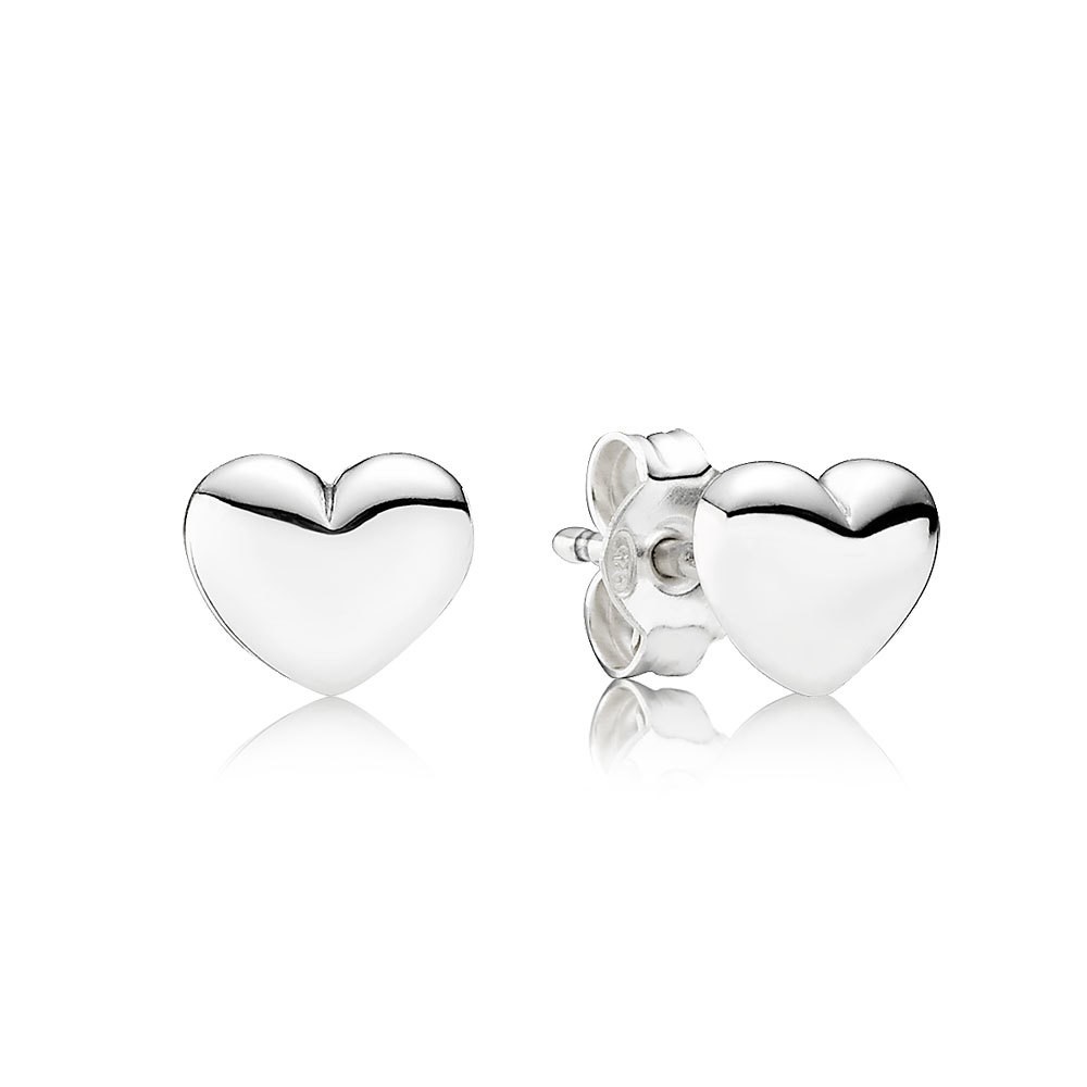Pandora Heart Silver Stud Earring