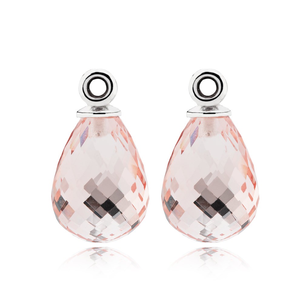 Pandora Earring Pink Murano Glass