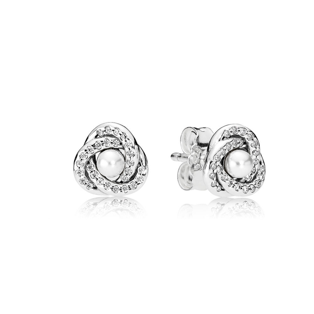 Pandora Luminous Love Knots Stud Earrings