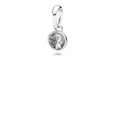 Pandora April Droplet Necklace Pendant