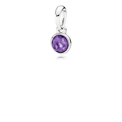 Pandora February Droplet Necklace Pendant