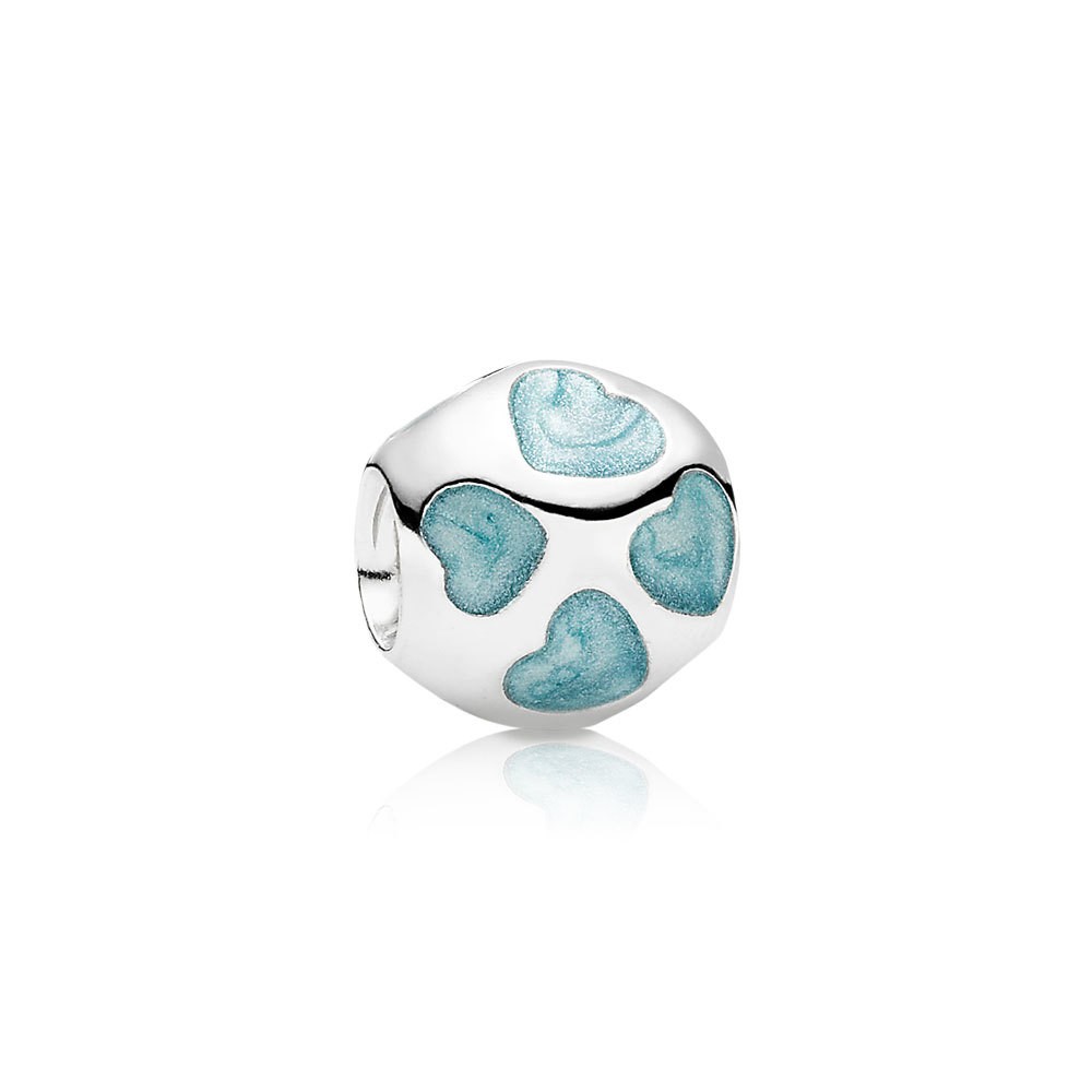 Pandora Love you light blue enamel Charm