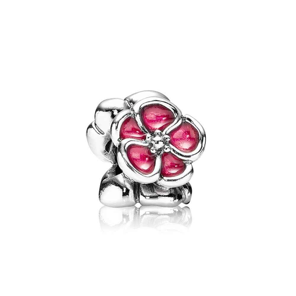 Pandora Poppy fuchsia enamel Charm