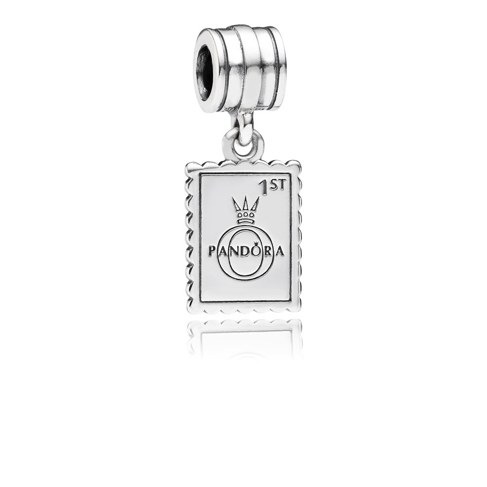 Pandora Uk Stamp Silver Dangle