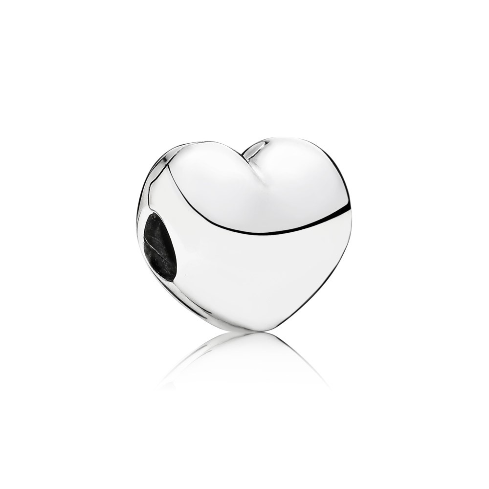 Pandora Heart Silver Clip