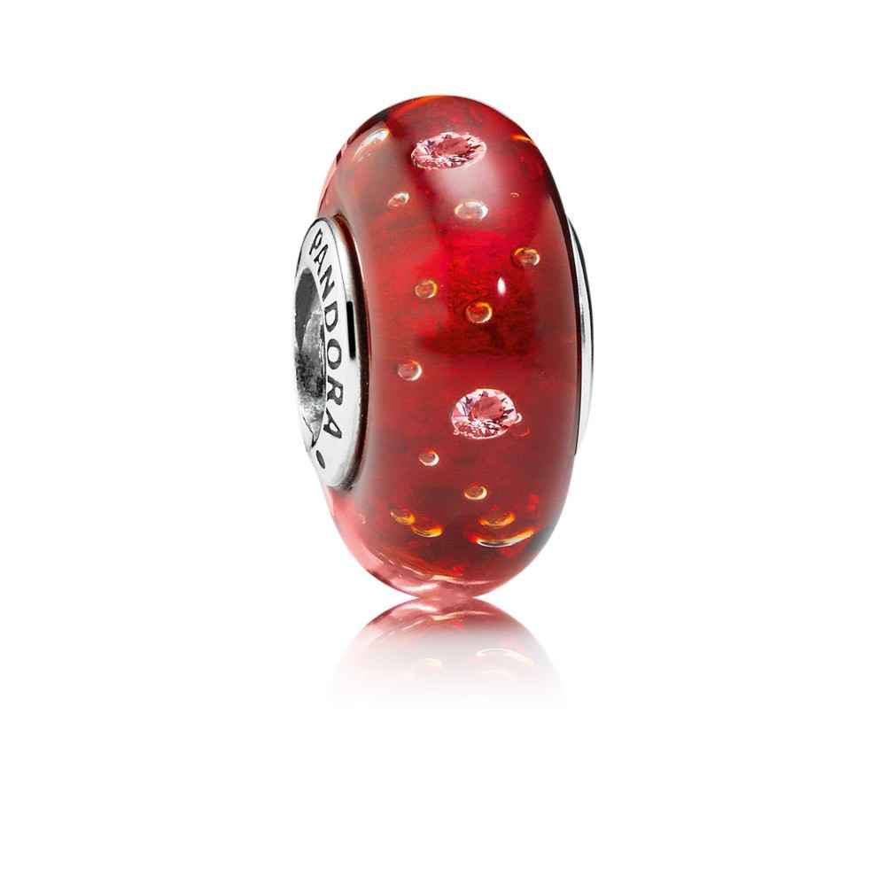 Pandora Red Effervescence Clear Cz