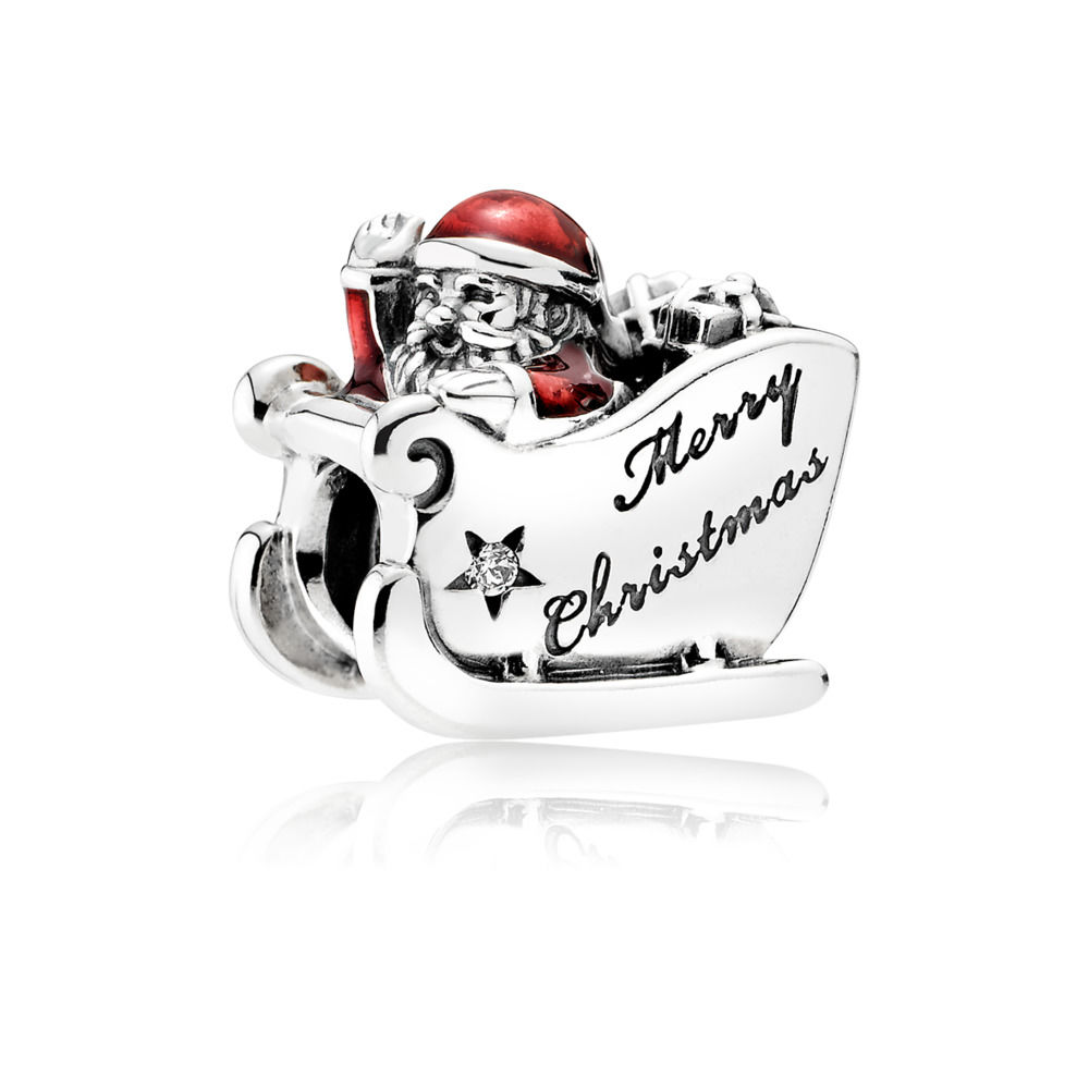 Pandora Sleighing Santa Charm