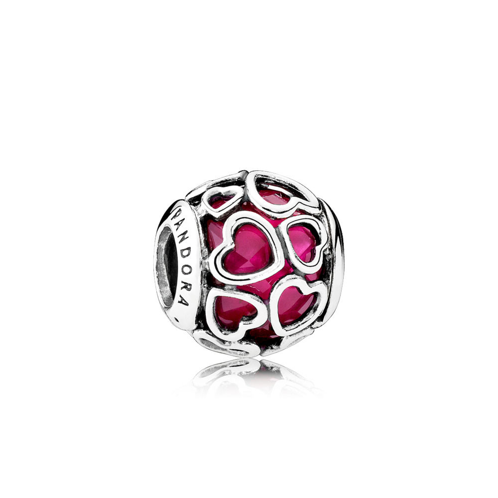 Pandora Cerise Encased in Love Charm