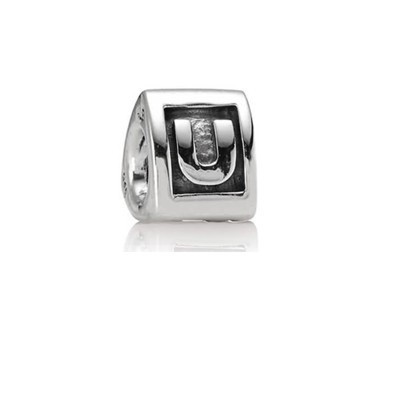 Pandora Alphabet Charm U Silver