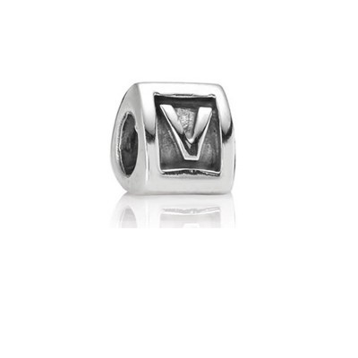 Pandora Alphabet Charm V Silver