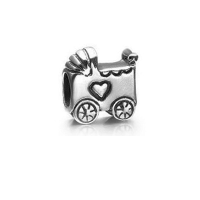 Pandora Baby Carriage Bead for a Boy or Girl Sterling Silver