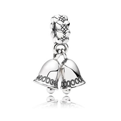 Pandora Bells Pendant Charm Silver