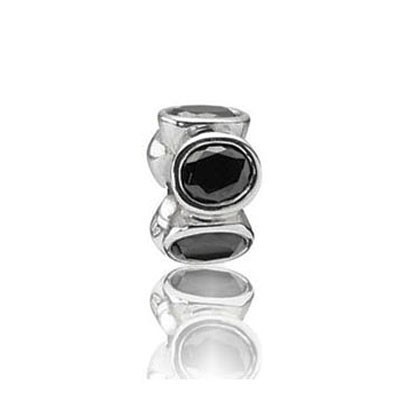 Pandora Black Gems Shine Bead Thread Charm