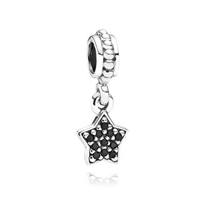 Pandora Black Pave Star Charms