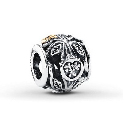 Pandora CLEAR CZ FAMILY TREE Charm Silver