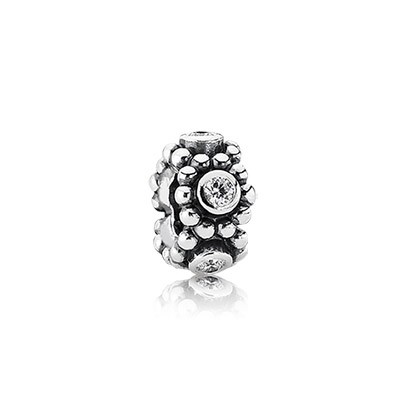 Pandora Her Majesty with Clear CZ Spacer