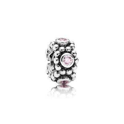 Pandora Her Majesty with Pink CZ Spacer