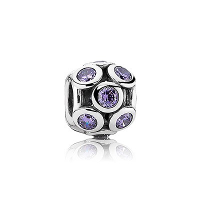 Pandora Whimsical Lights with Purple CZ Openwork Charm