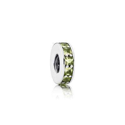 Pandora Eternity with Olive Green Crystal Spacer