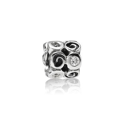 Pandora Charm Swirlies Cz Charm