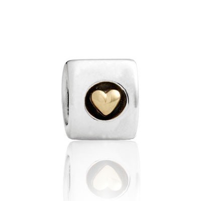 Pandora Circle Of Heartss Two-Tone Charms