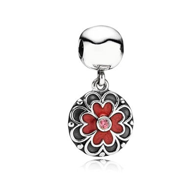 Pandora Red Geranium Clip