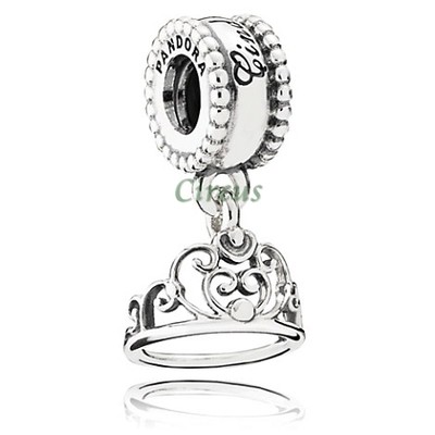 Pandora Silver Disney Cinderella Tiara Dangle Charm