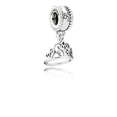 Pandora Silver Disney Snow White Tiara Dangle Charm