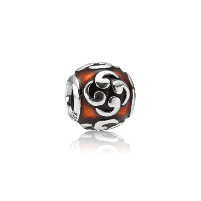 Pandora Orange Zen Enamel Charm