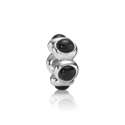 Pandora Black Teardrop Spacer