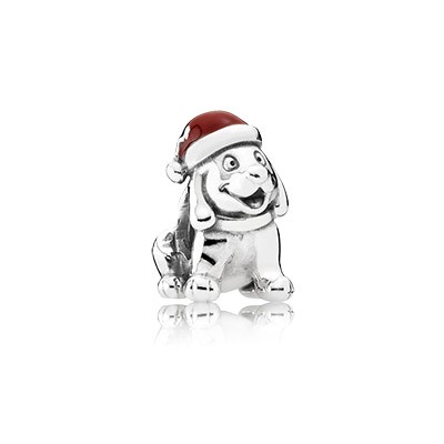 Pandora Christmas Puppy With Red Enamel Charm