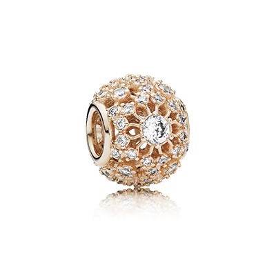 Pandora Rose Inner Radiance with Clear CZ Charm