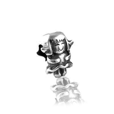 Pandora Girl Smile Ace Charms 925 Sterling Silver