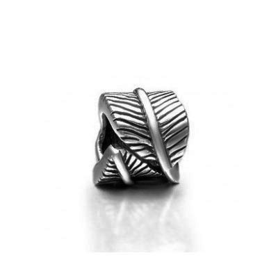 Pandora Heart Leaves Beads Charms Sterling Silver