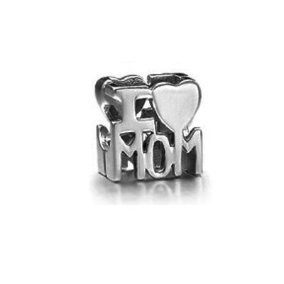 Pandora I Love Mom Charm Sterling Silver