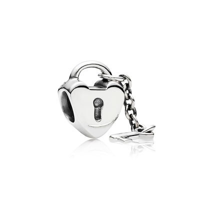 Pandora Love Lock with Key Bead Thread Charm