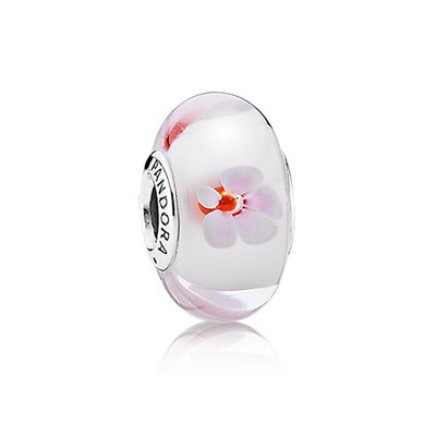 Pandora Pink Murano Glass Cherry Blossom Charm