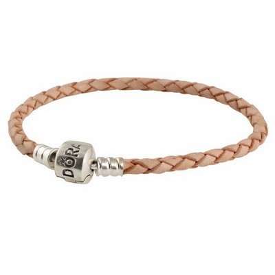 Pandora Melon Single Braided Leather Bracelet