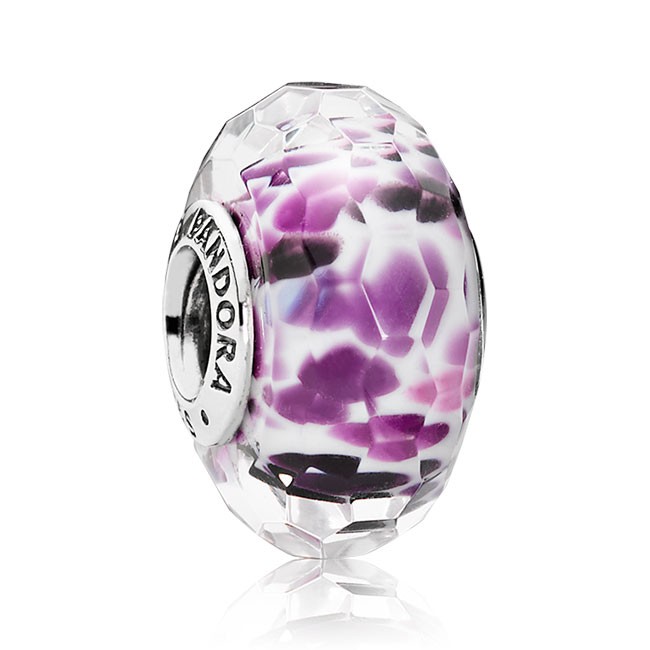 Pandora Purple Sea Glass Fascinating Charm