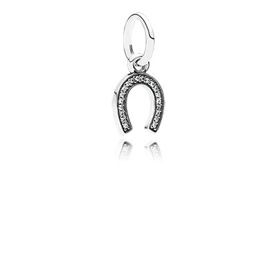 Pandora Symbol of Luck Horseshoe with Clear CZ Pendant