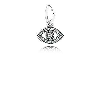 Pandora Symbol of Insight Evil Eye with Clear CZ Pendant