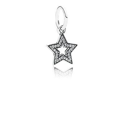 Pandora Symbol of Aspiration Star with Clear CZ Pendant