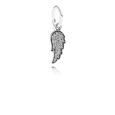 Pandora Symbol of Guidance Wing with Clear CZ Pendant