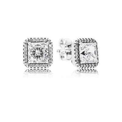 Pandora Timeless Elegance with Clear CZ Stud Earrings